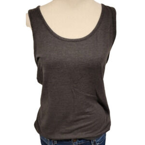 Basic Dark Gray Tank Size L